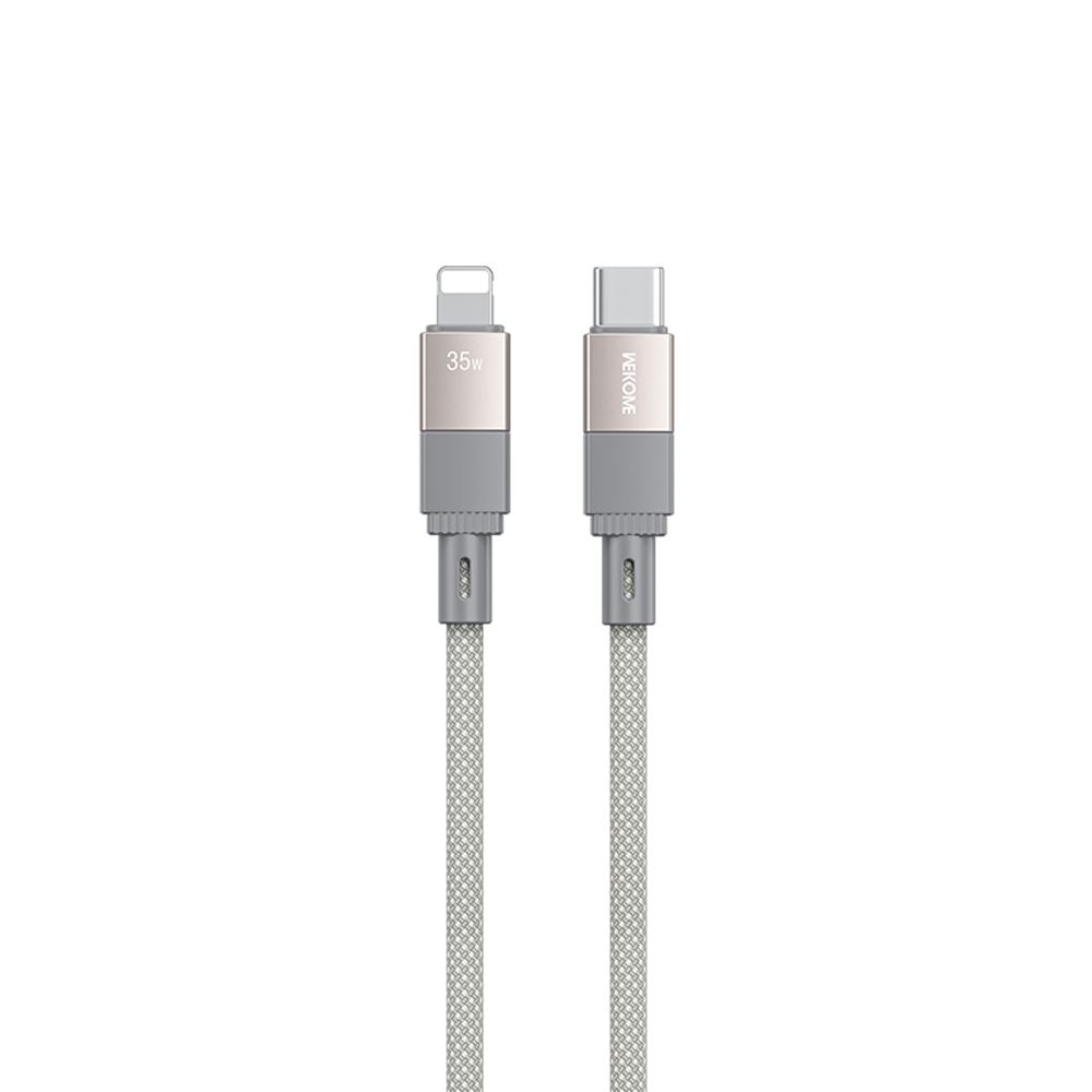 Cáp Wekome (USB to L) 1M - PD35W Xám-58744
